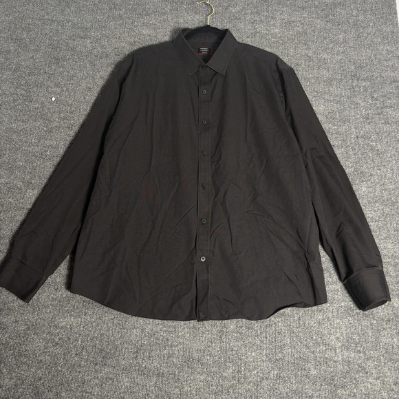 UNTUCKit Other - UNTUCKit Dress Shirt Mens 2XL Black‎ Stone Wrinkle-Free Regular Fit Button Down